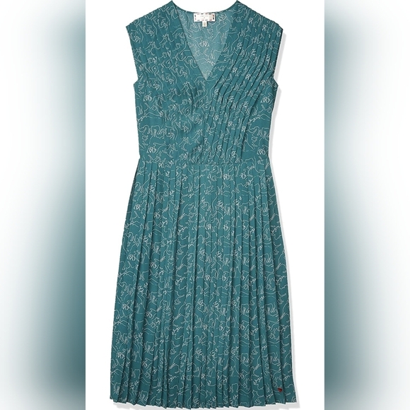 Dear Drew by Drew Barrymore Pleated Dress NWOT - Picture 2 of 10